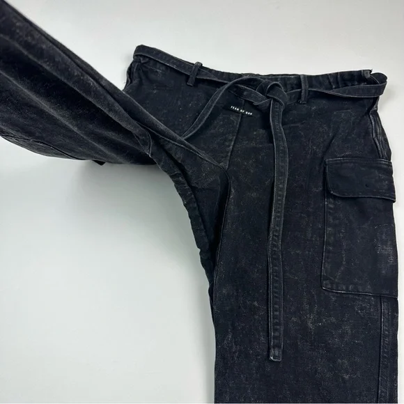 Fear of God Sixth Collection Jui Jitsu Denim Cargo Pants Size Large
